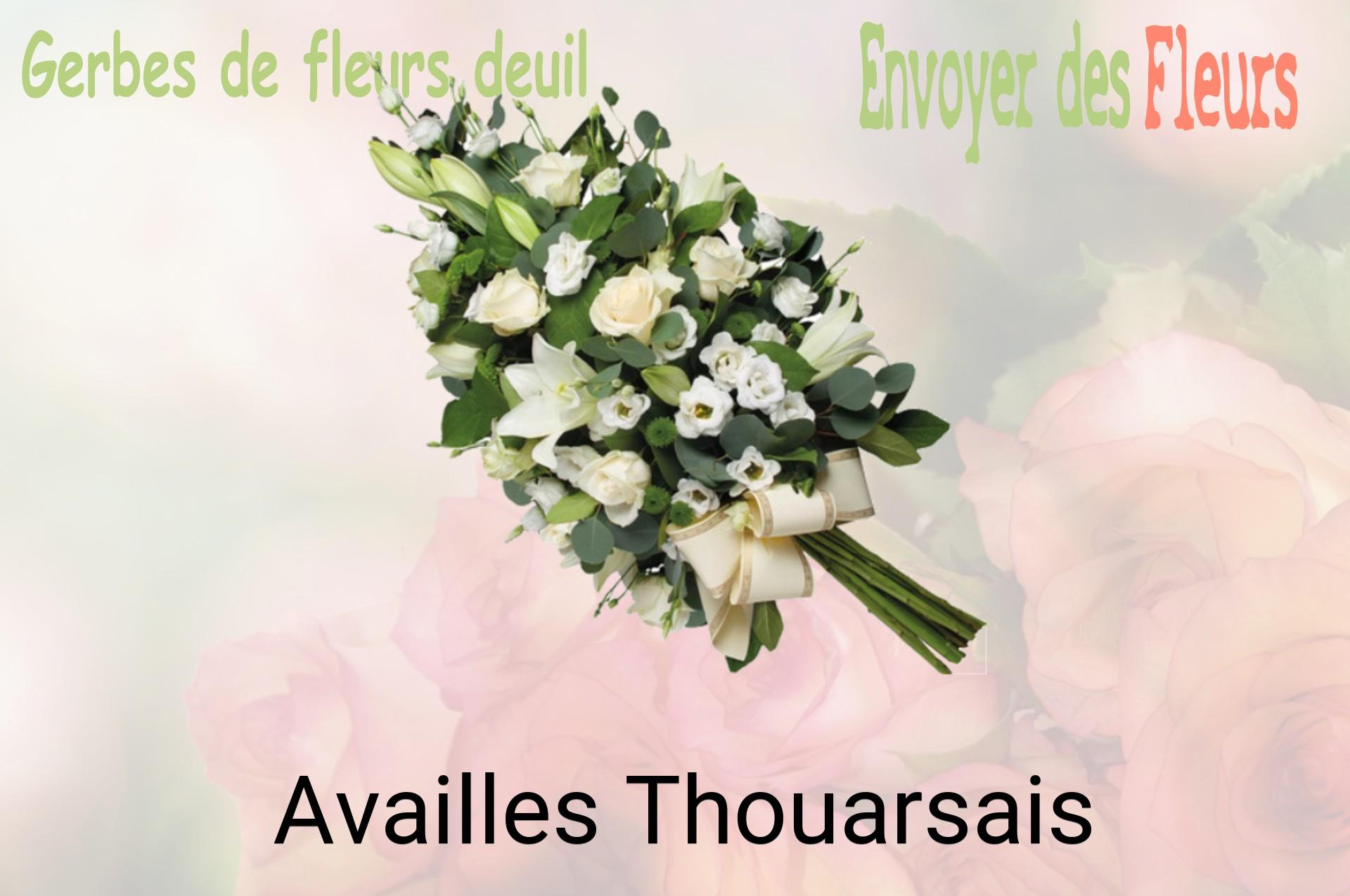 Gerbe de fleurs de deuil livrée à Availles-Thouarsais